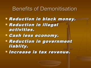 Money and Demonitization | PPT