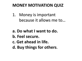 Money quiz | PPTX