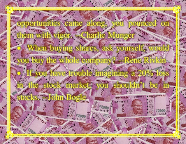 Money quotes