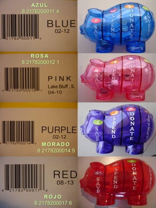 AZUL8 2178200011 4ROJO8 2178200017 6ROSA8 2178200012 1MORADO8 2178200014 5  