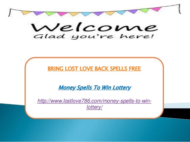 Money spells to win lottery