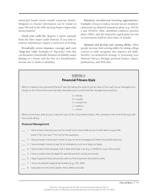 Money Talk Book Chapter 1