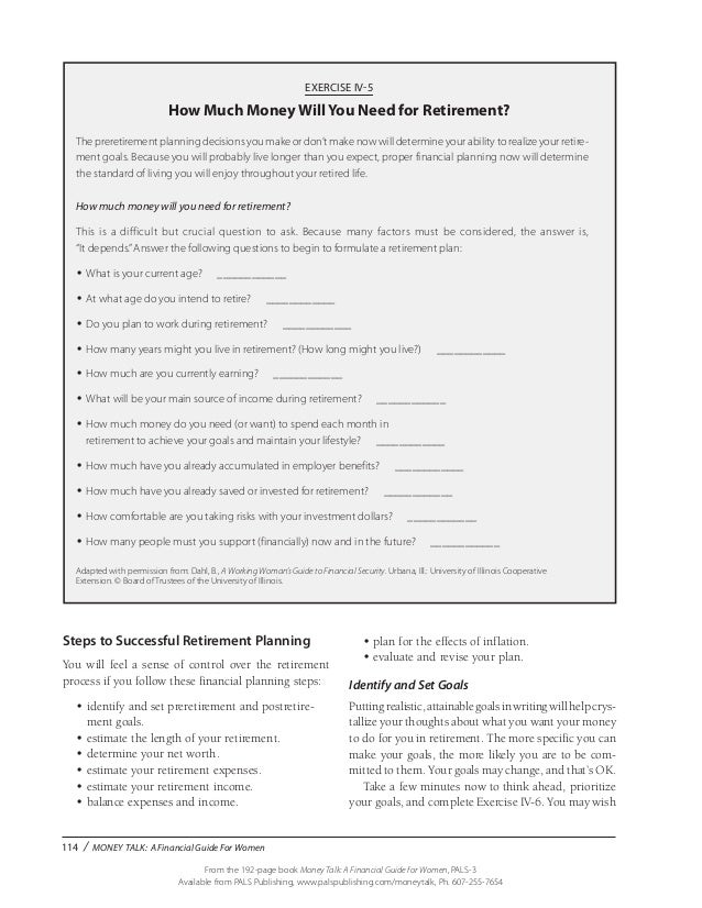 Money Talk Book Chapter 4 - 14 114 money talk