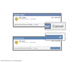 © 2015 Facebook, Inc. and Emily Shields
 