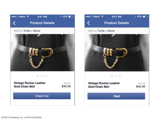 © 2015 Facebook, Inc. and Emily Shields
 