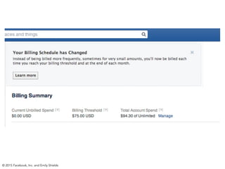 © 2015 Facebook, Inc. and Emily Shields
 