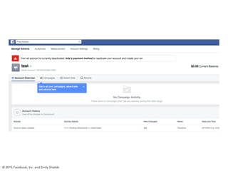 © 2015 Facebook, Inc. and Emily Shields
 