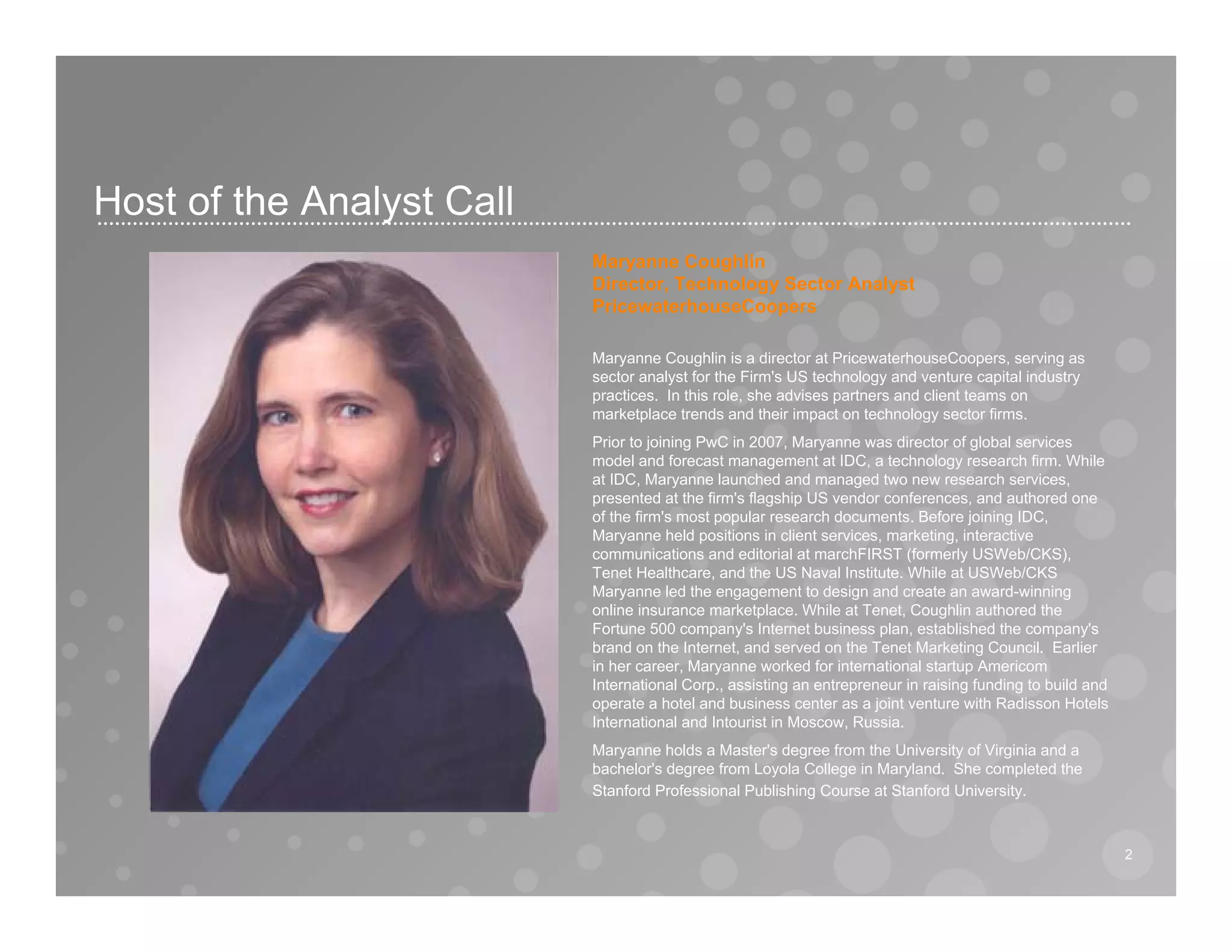 Moneytree Analyst Call Q408