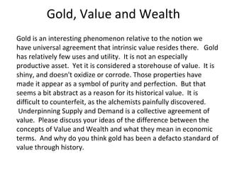 Money Value And Wealth Ppt Money Value And Wealth Ppt
