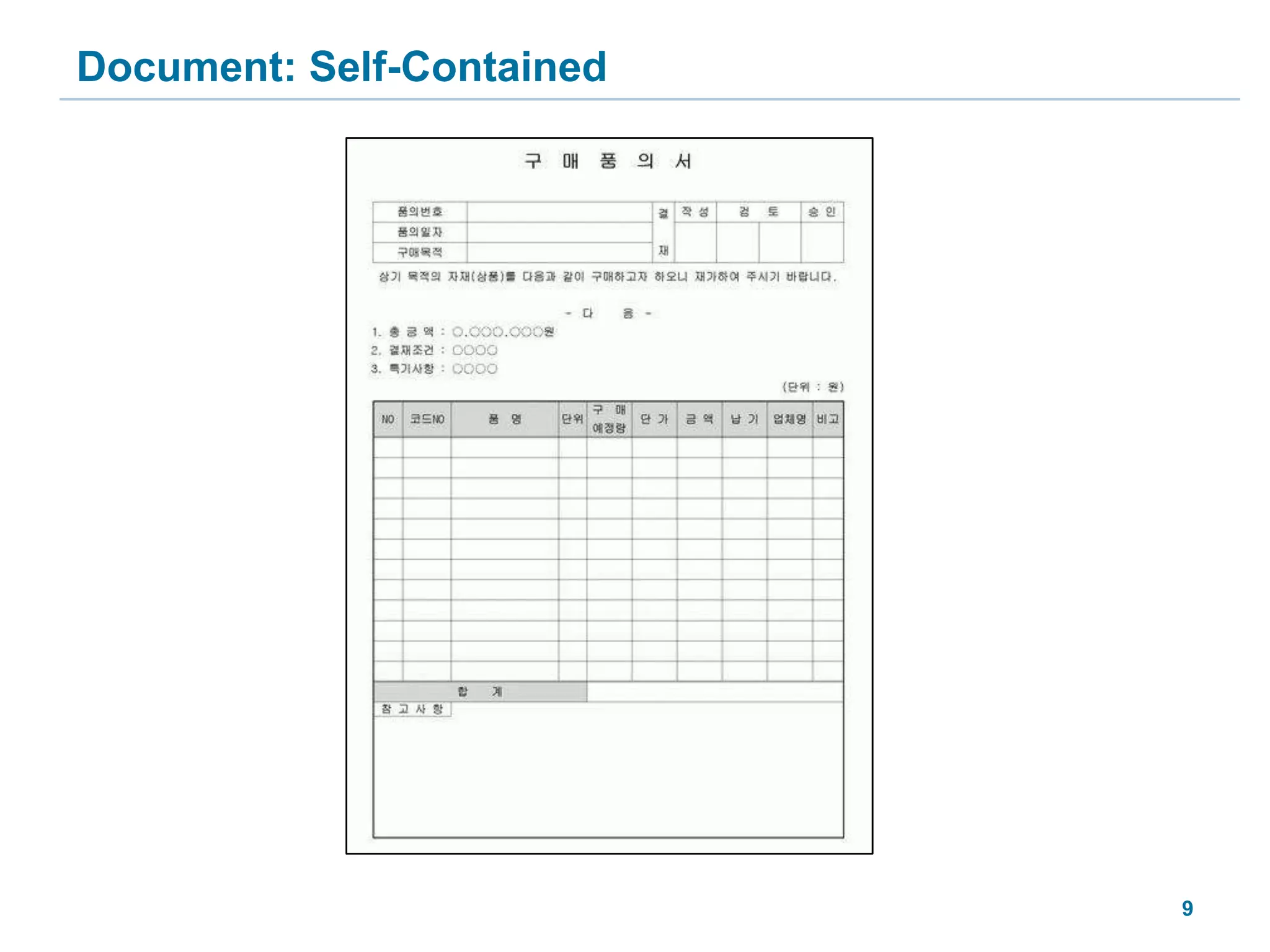 Document: Self-Contained9