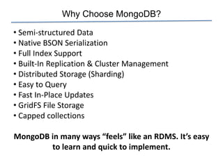Overview of MongoDB and Other Non-Relational Databases | PPT