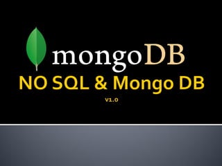MongoDB for C# developer