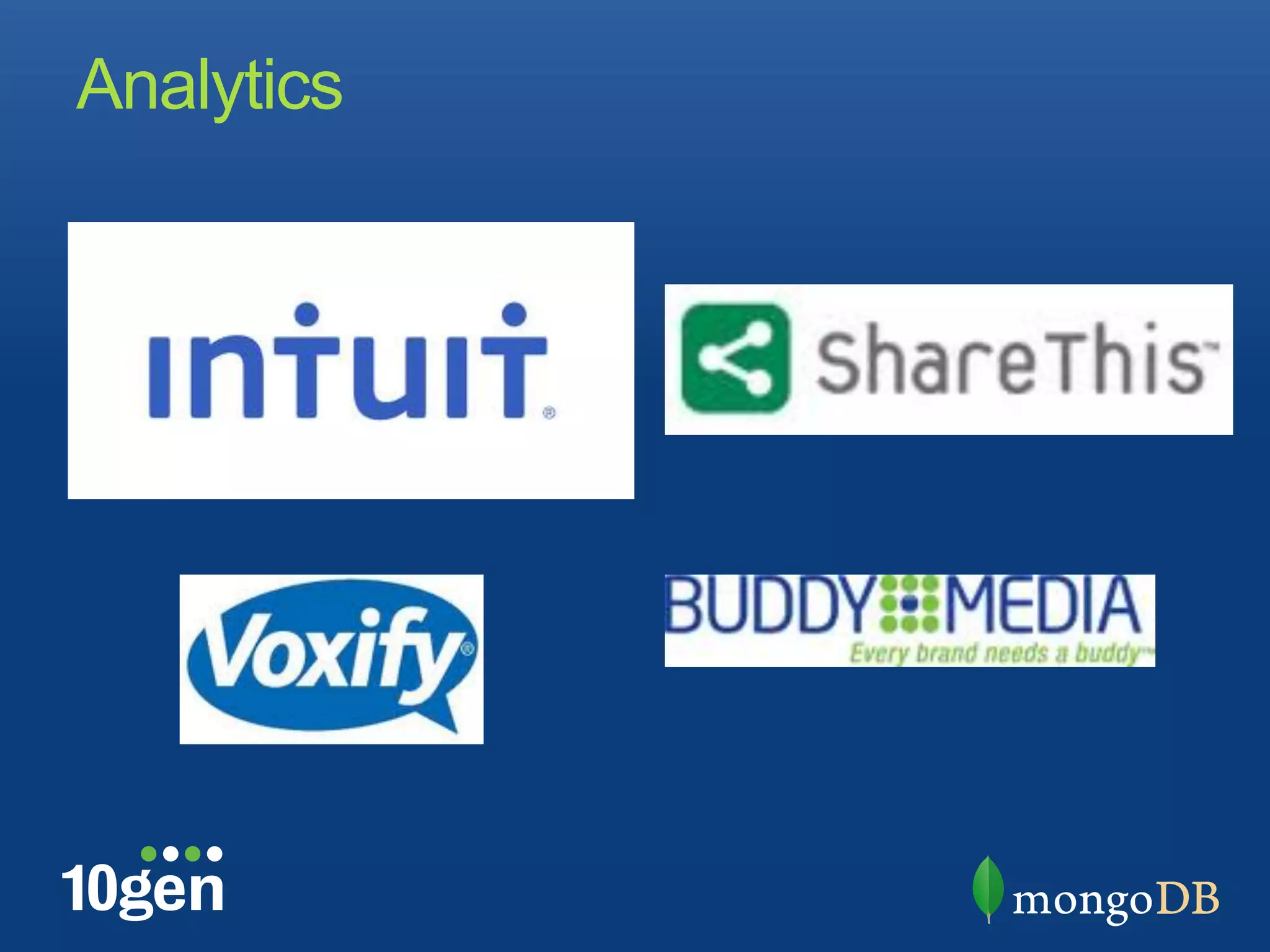Analytics
 