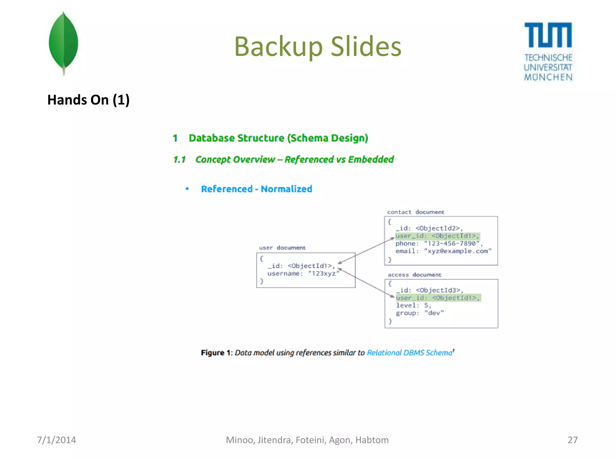 Backup Slides
Hands On (1)

7/1/2014

Minoo, Jitendra, Foteini, Agon, Habtom

27

 