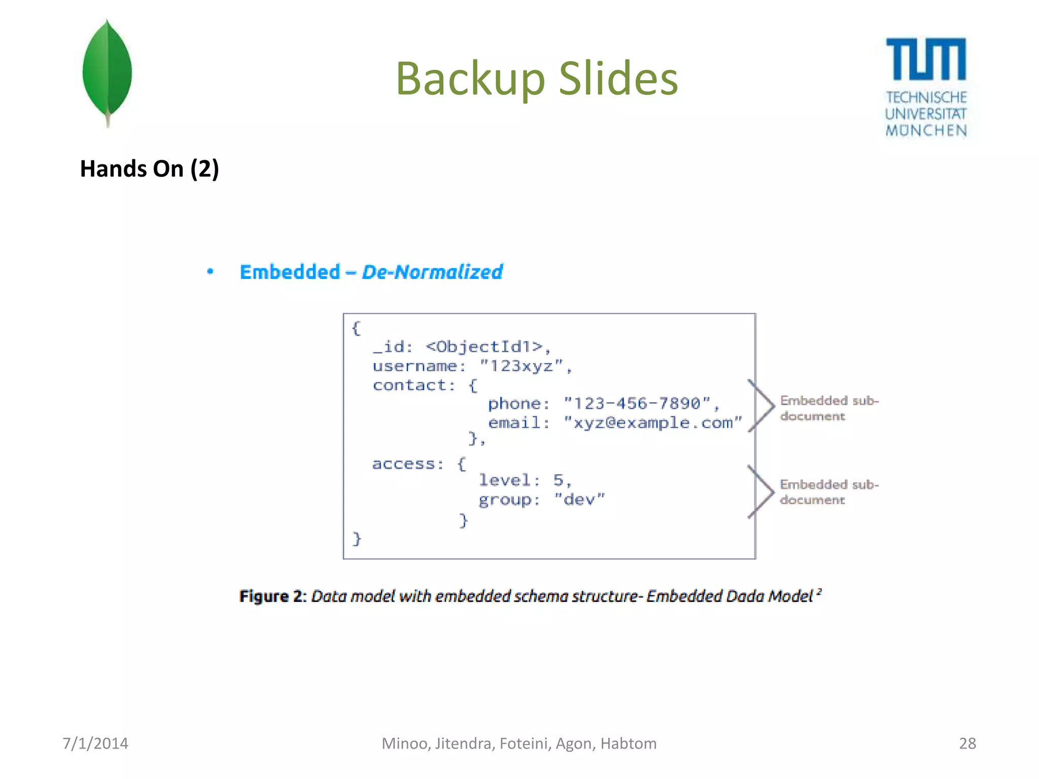 Backup Slides
Hands On (2)

7/1/2014

Minoo, Jitendra, Foteini, Agon, Habtom

28

 