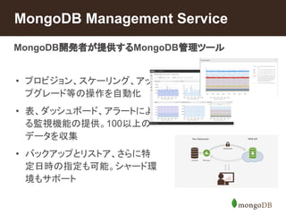 MongoDB Management Service 
MongoDB????????MongoDB????? 
? ???????????????? 
????????????? 
? ???????????????? 
???????100??? 
?????? 
? ???????????????? 
??????????????? 
?????? 
 