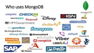 Who uses MongoDB
 