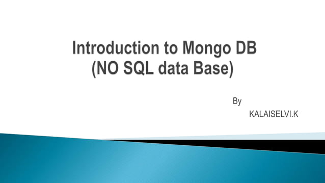 Mongodb | PPT