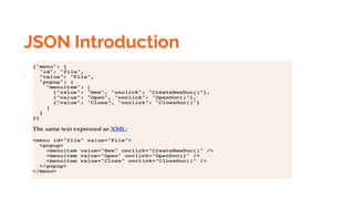 JSON Introduction
.
 