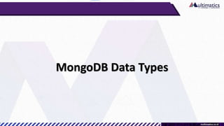 MongoDB Data Types
 