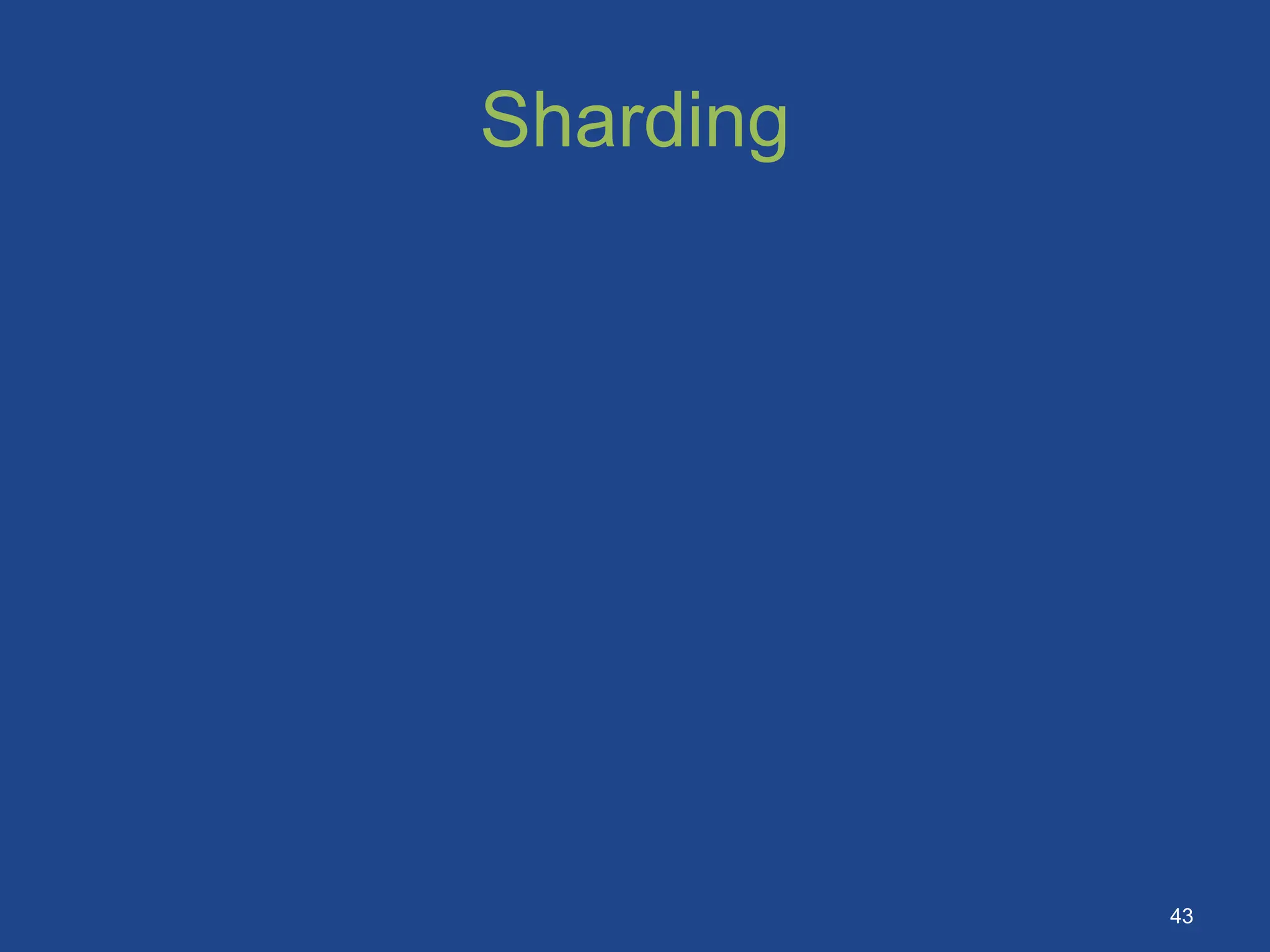 Sharding
43
 