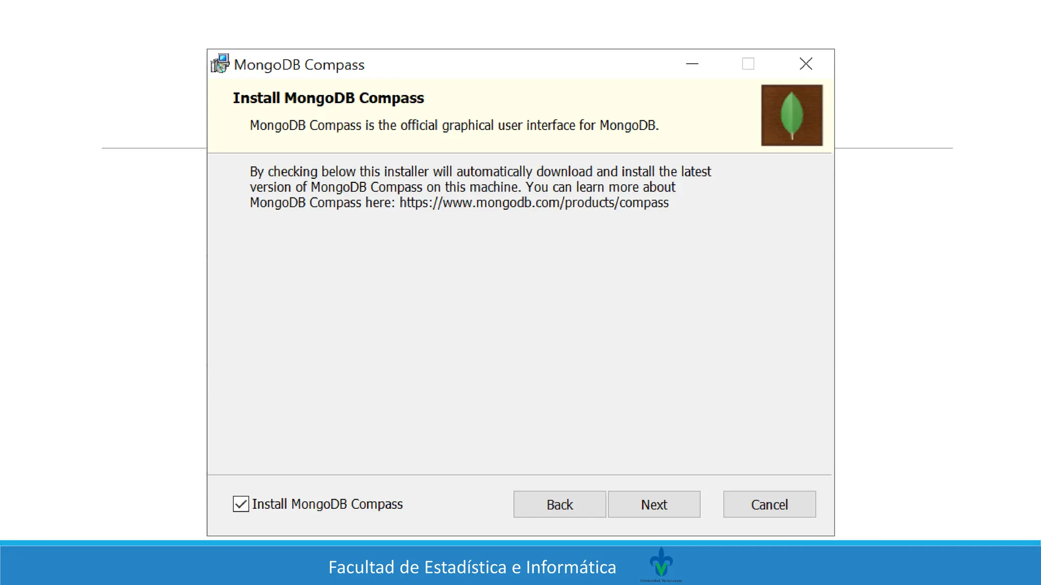 Facultad de Estadística e Informática
 