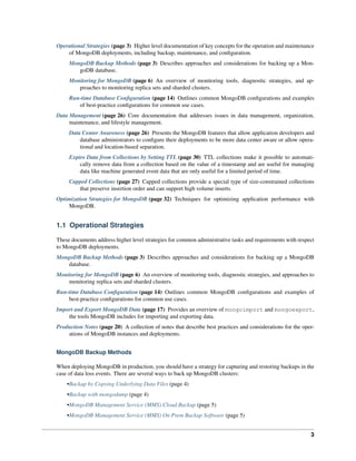 Mongo db administration guide | PDF