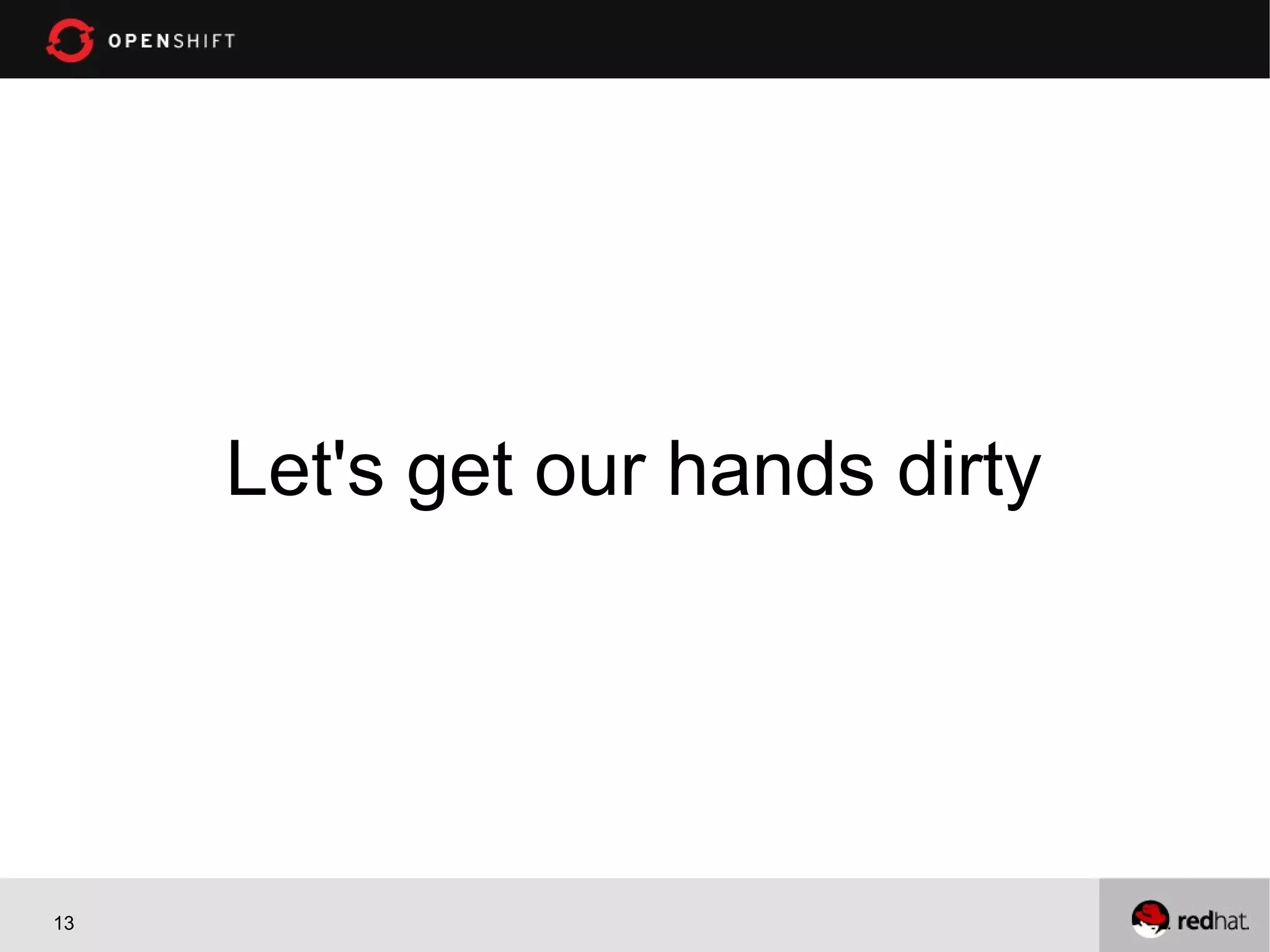 Let's get our hands dirty




13
 
