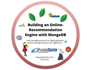 Building an Online-Recommendation Engine with MongoDB