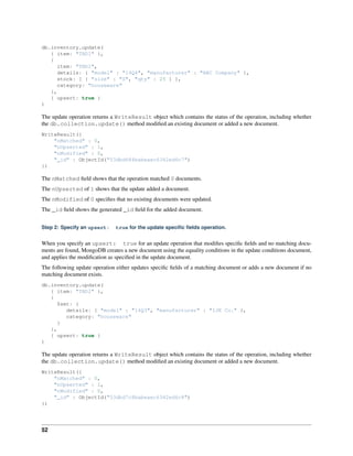 Mongo db crud guide | PDF
