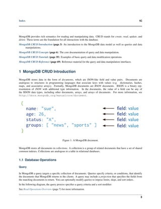 Mongo db crud guide | PDF
