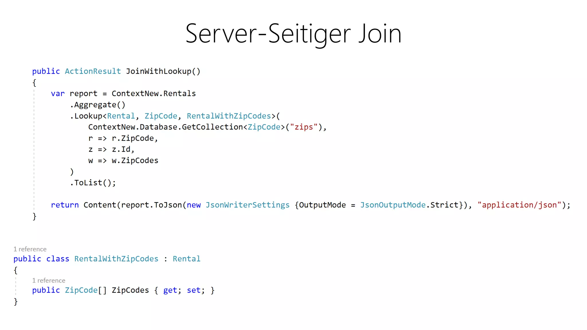 Server-Seitiger Join
 