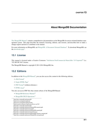 Mongo db manual
