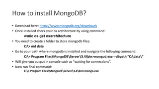 Mongodb tutorial by Rajendra Arora | PPTX | Databases | Computer ...