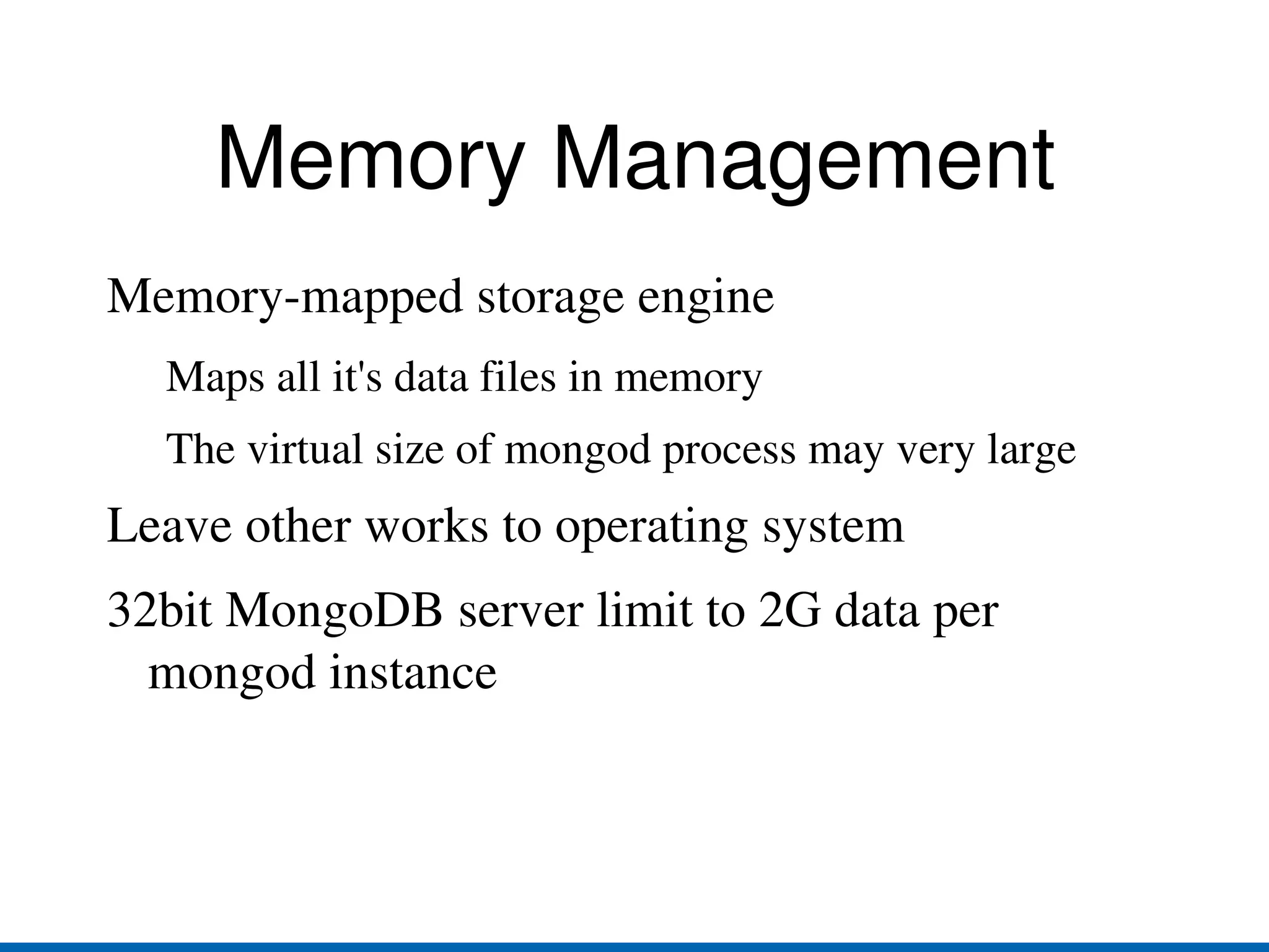 How MongoDB works 