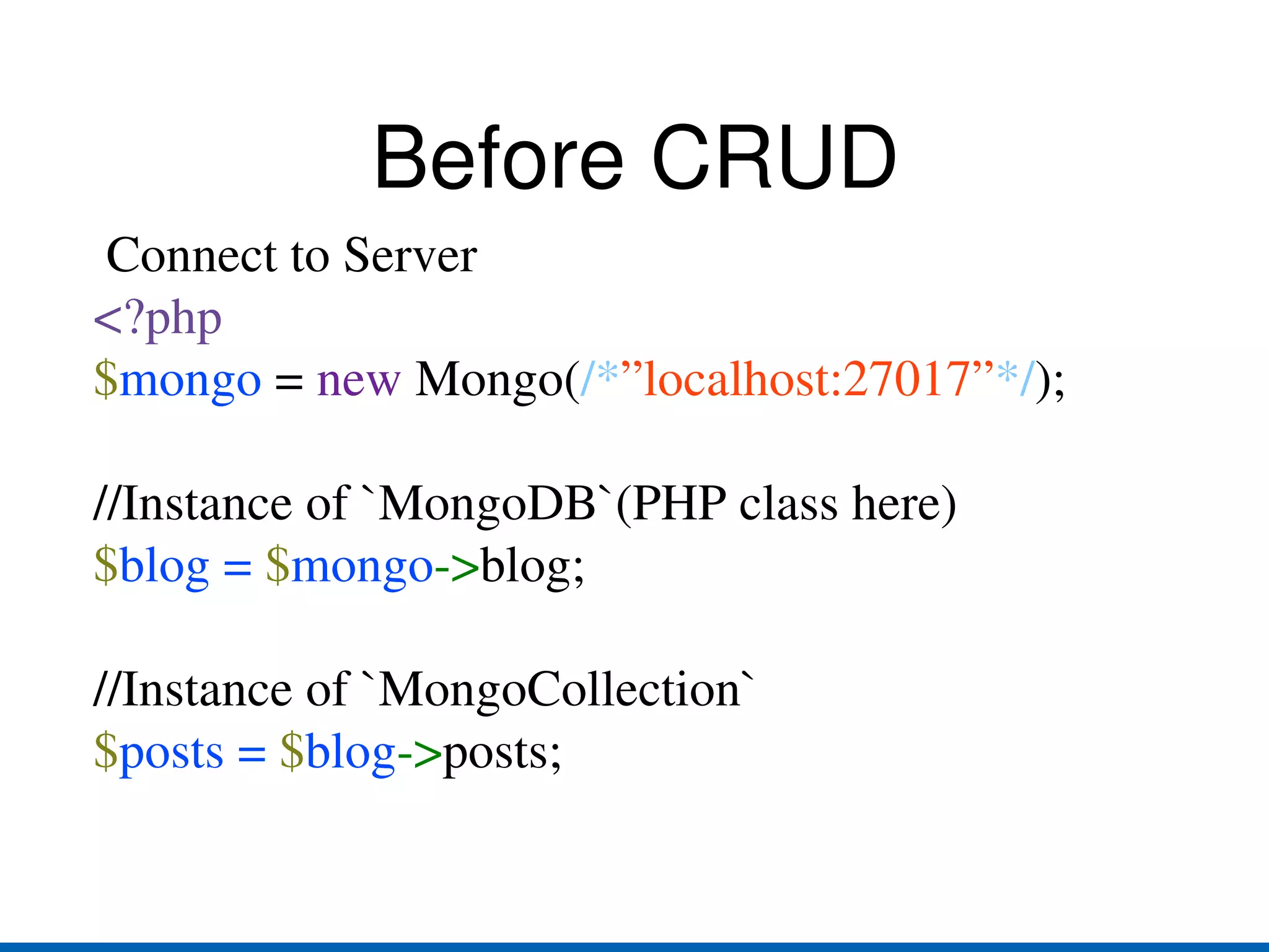 The new file double the file size, up to 2GB blog.0(16M), blog.1(32M)... MongoDB  preallocates  data files to ensure consistent performance 