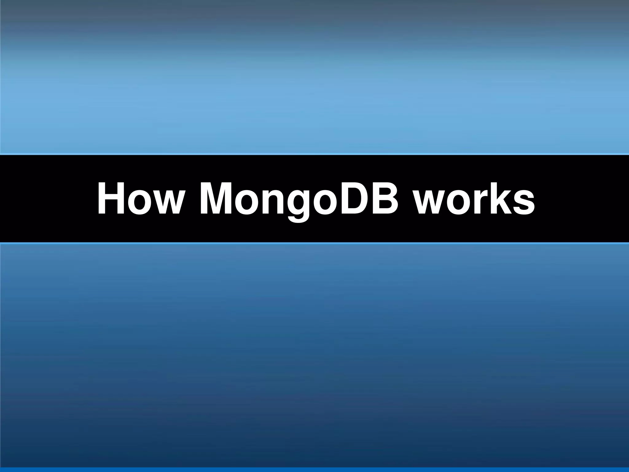 Scalability & Performance Build-in support for horizontal availability 