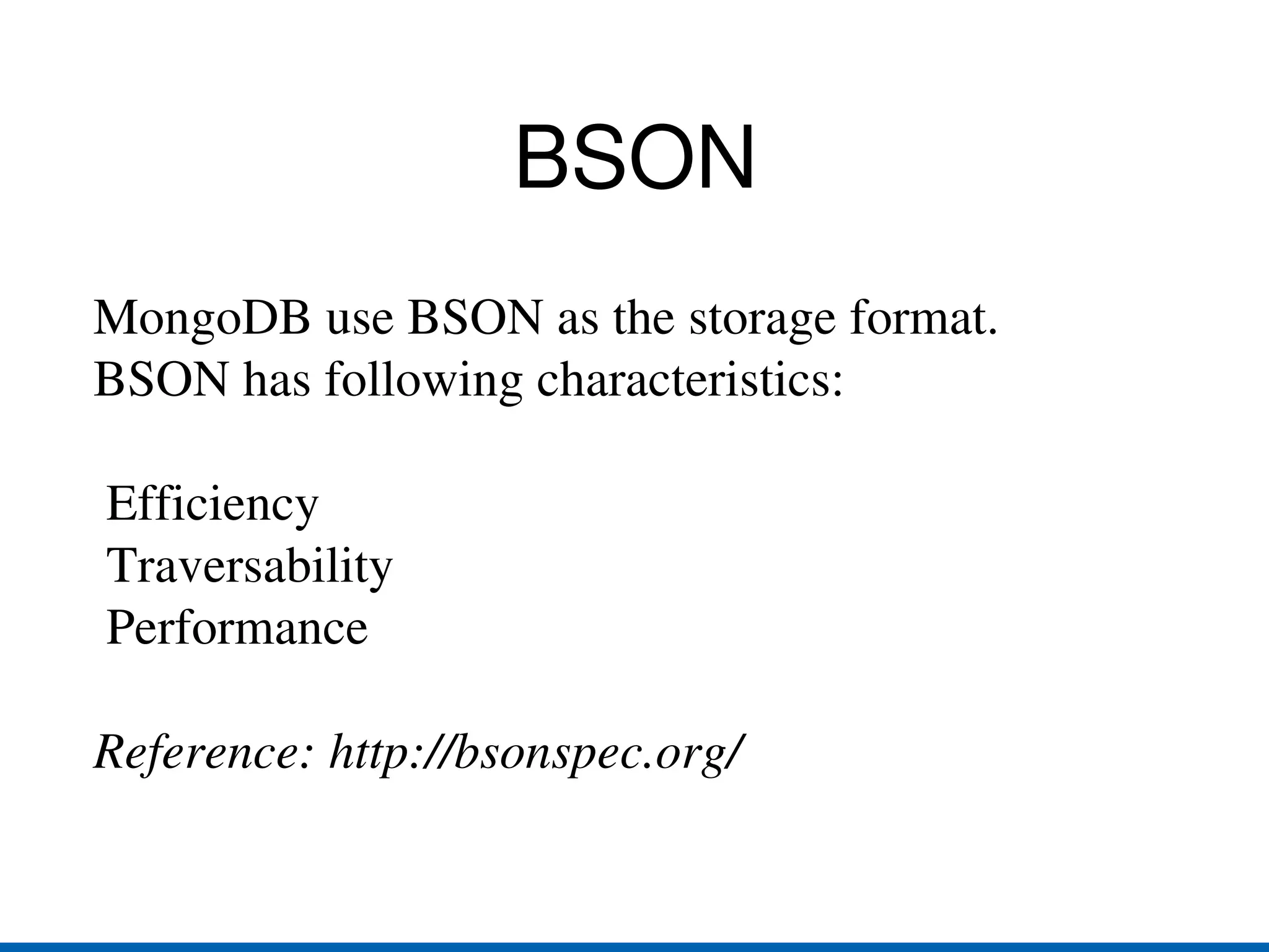 Auto-sharding Save different parts of data on different machines Replication:  backup, failover, read scaling Master-slave replication 