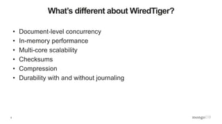 MongoDB World 2015 - A Technical Introduction to WiredTiger