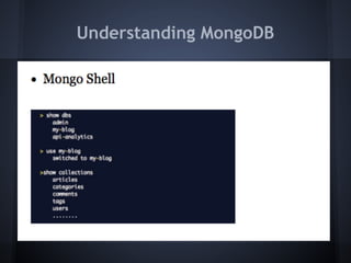 Understanding MongoDB
 