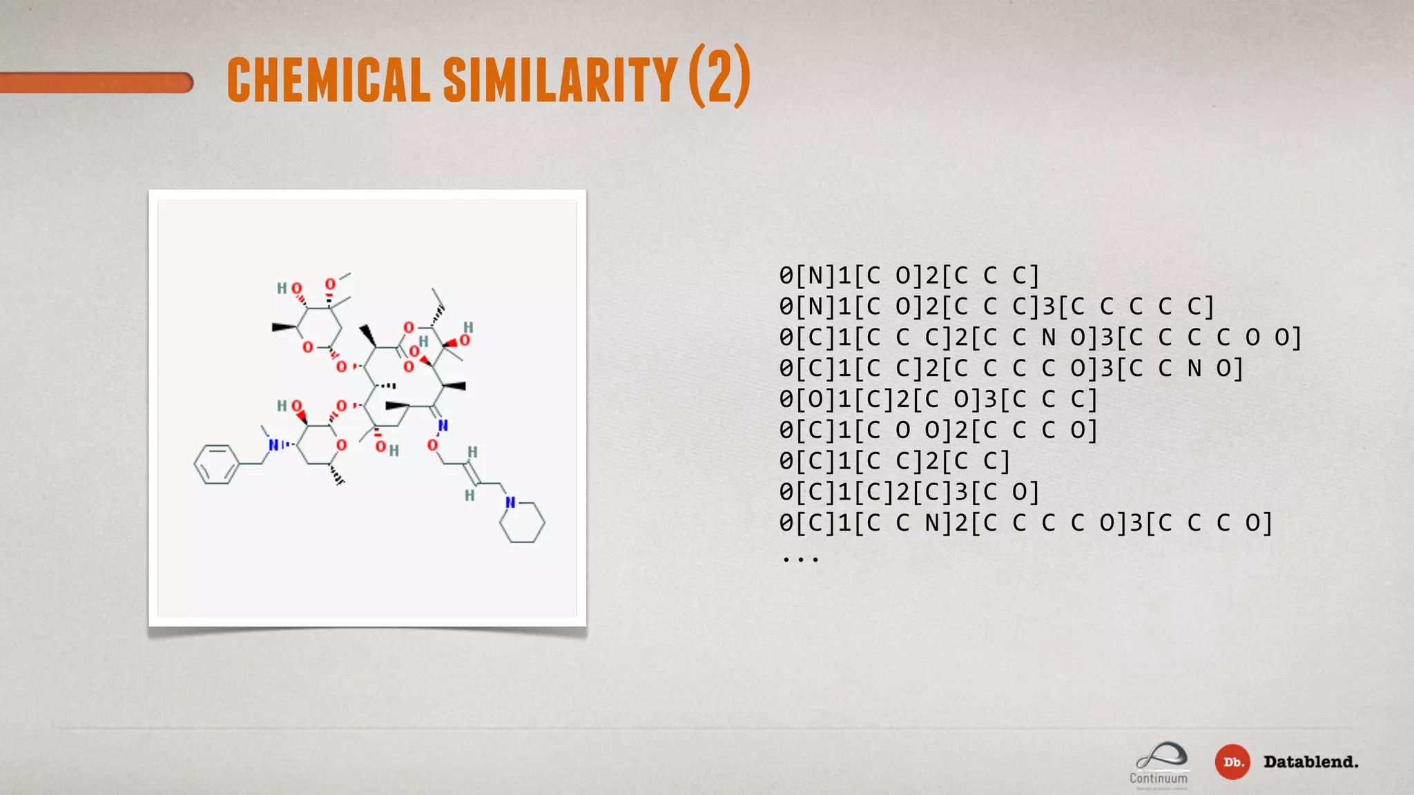 chemicalsimilarity(2) 0[N]1[C  O]2[C  C  C] 0[N]1[C  O]2[C  C  C]3[C  C  C  C  C] 0[C]1[C  C  C]2[C  C  N  O]3[C  C  C  C  O  O] 0[C]1[C  C]2[C  C  C  C  O]3[C  C  N  O] 0[O]1[C]2[C  O]3[C  C  C] 0[C]1[C  O  O]2[C  C  C  O] 0[C]1[C  C]2[C  C] 0[C]1[C]2[C]3[C  O] 0[C]1[C  C  N]2[C  C  C  C  O]3[C  C  C  O] ... 