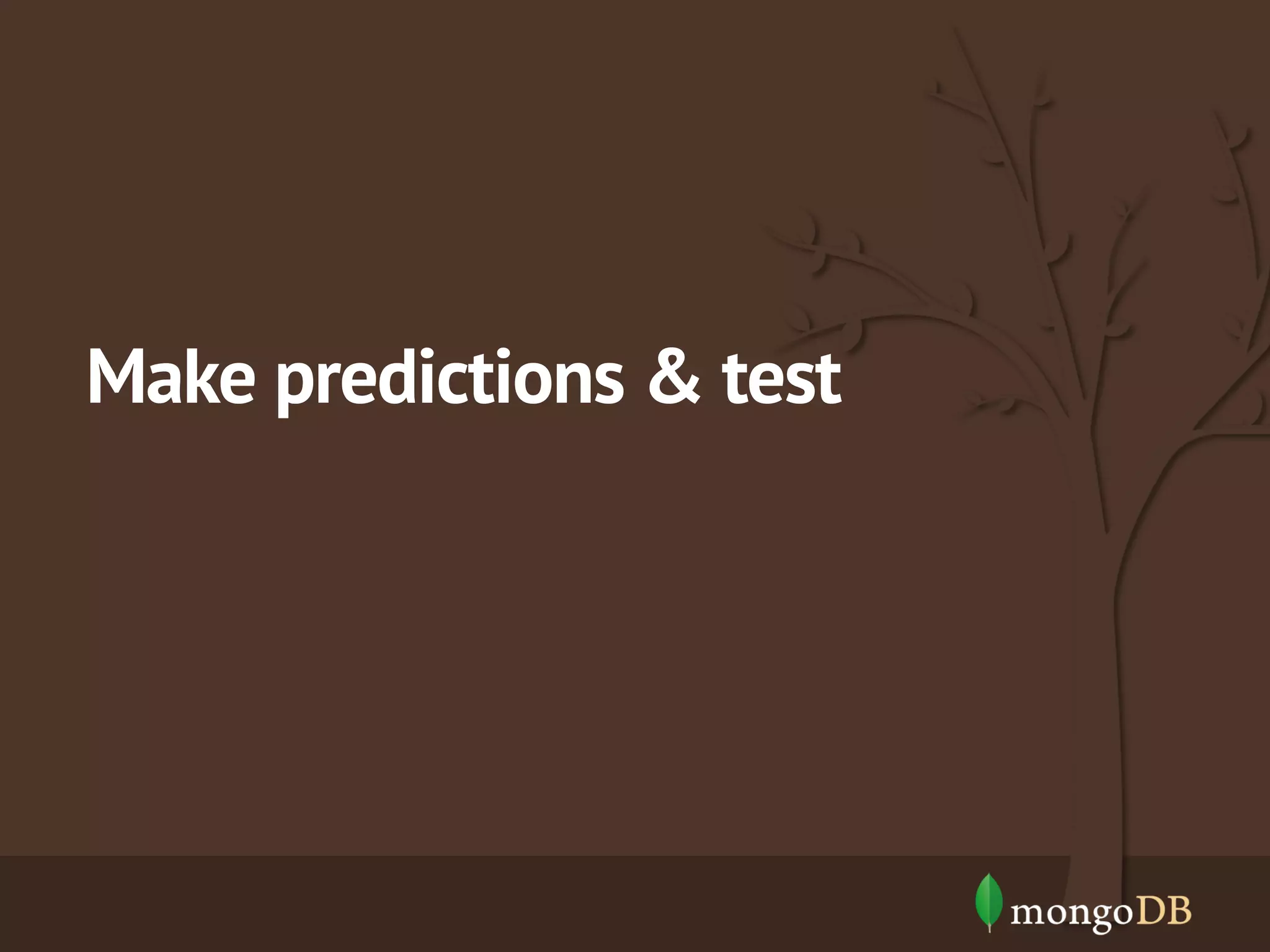 Make predictions & test 