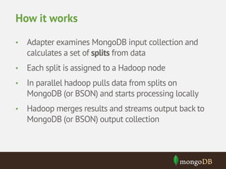 Analytics with MongoDB Aggregation Framework and Hadoop Connector | PDF