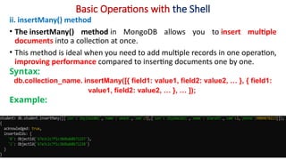 MongoDB fundamental ppt for Beginners to handle unstructured data | PPTX