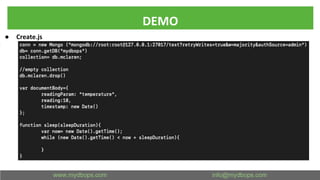 DEMO
● Create.js
 