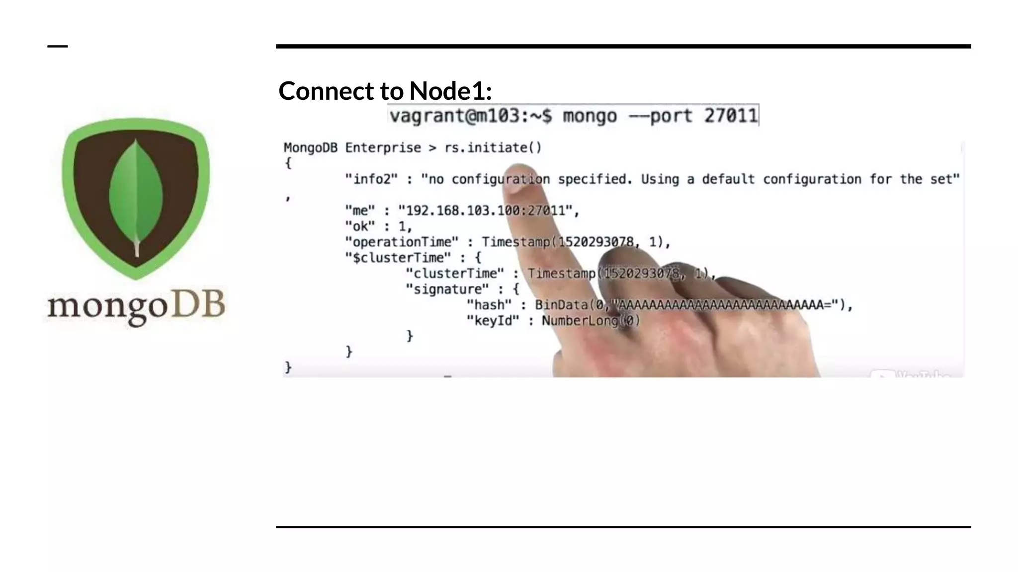 Connect to Node1: 