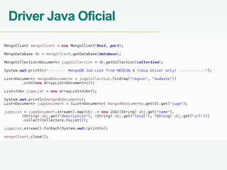 Driver Java Oficial
 