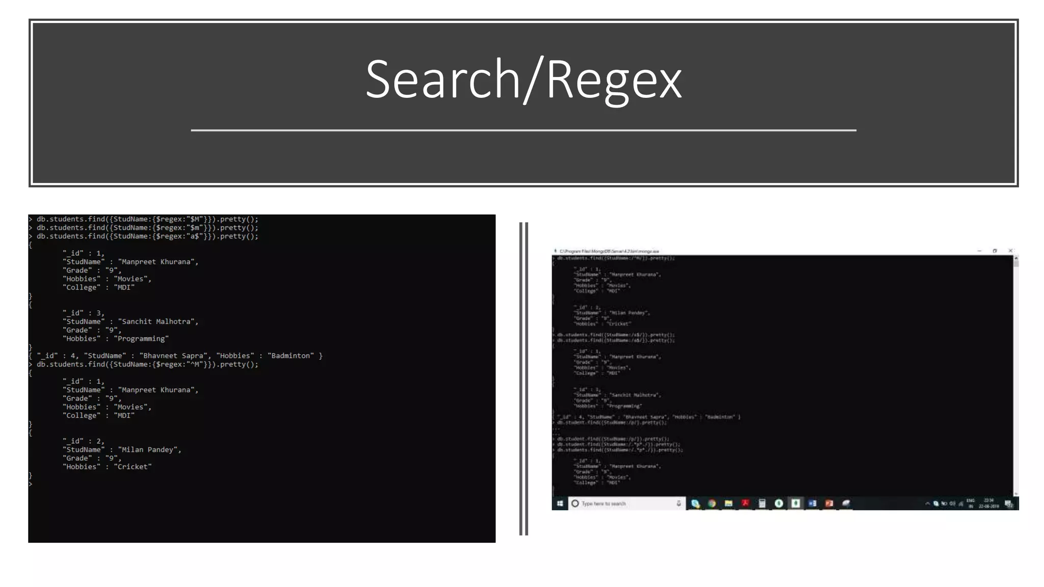Search/Regex
 
