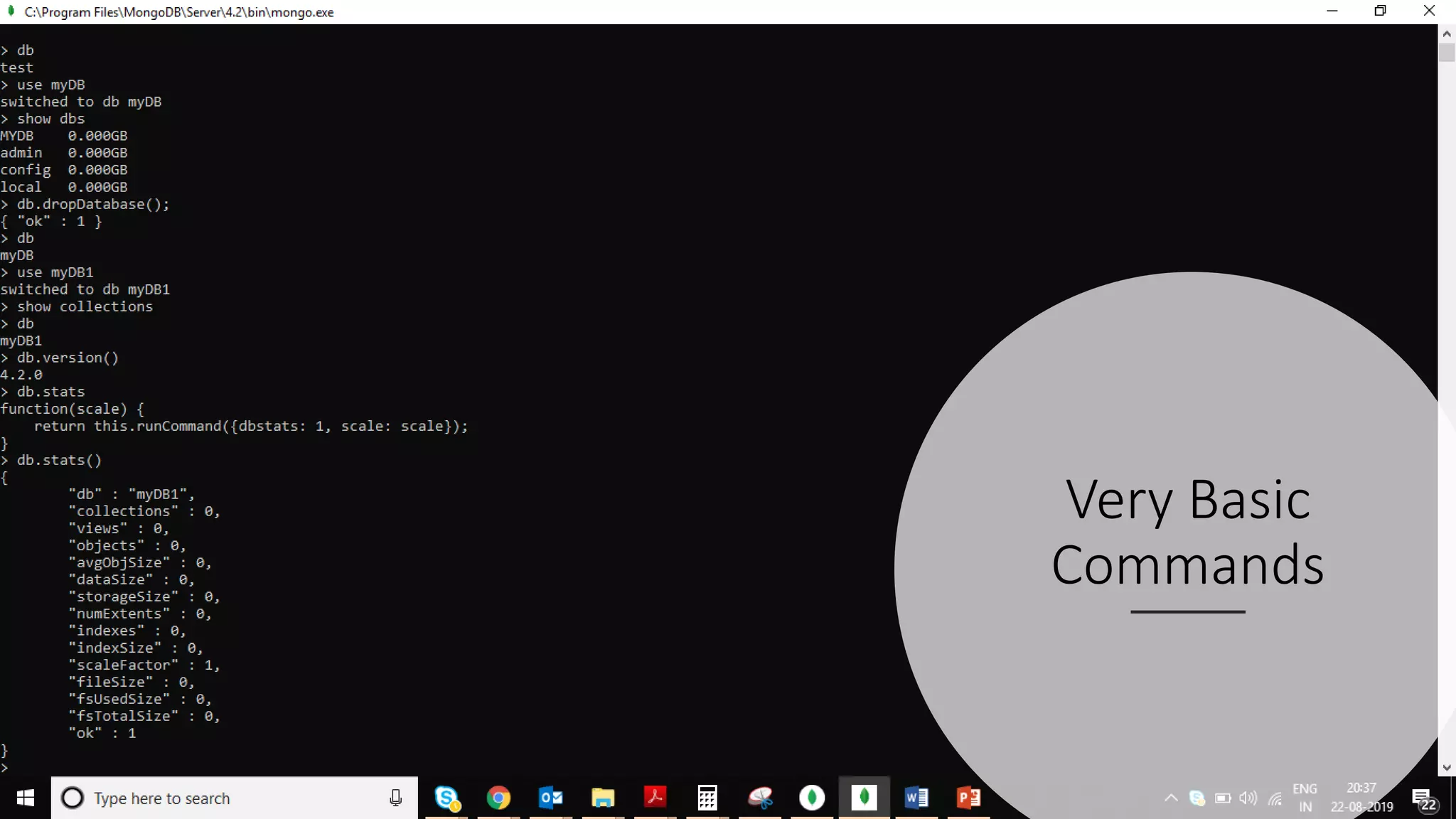 Very Basic
Commands
 