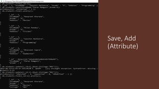 Save, Add
(Attribute)
 
